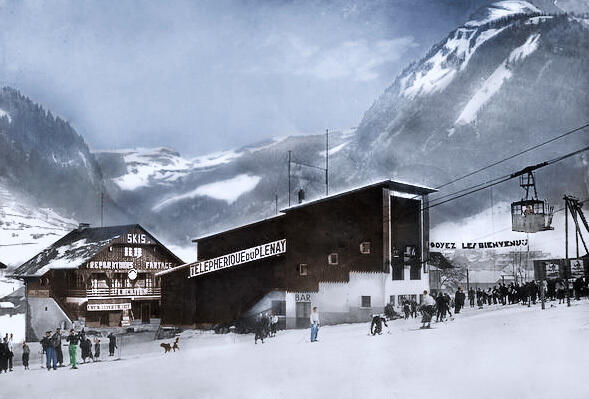 1934, the Pléney cable car